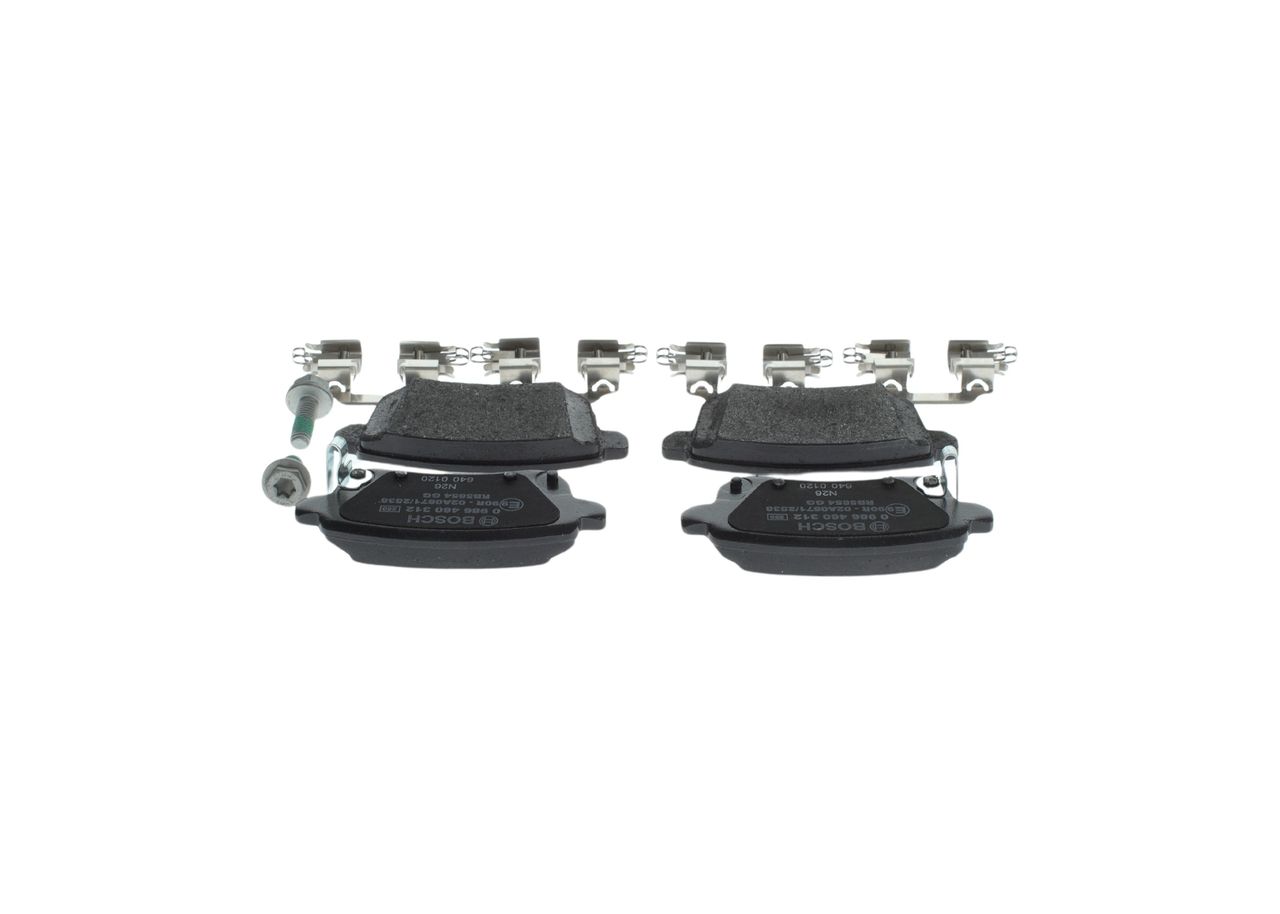 BOSCH 0 986 460 312 - Bremsbelagsatz, Scheibenbremse