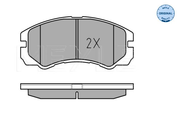 MEYLE 025 218 4516/W - Bremsbelagsatz, Scheibenbremse