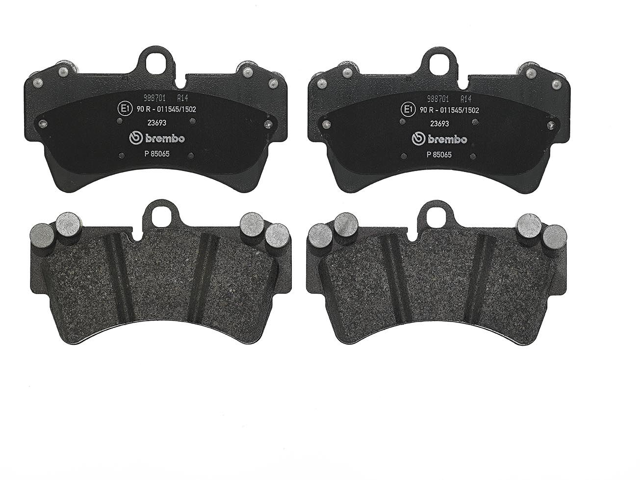 BREMBO P 85 065 - Bremsbelagsatz, Scheibenbremse