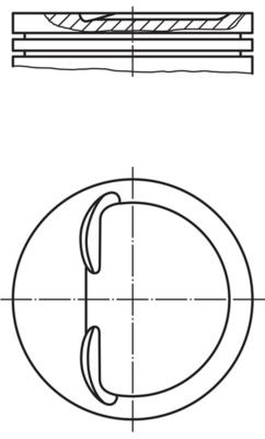 MAHLE 008 75 01 - Kolben
