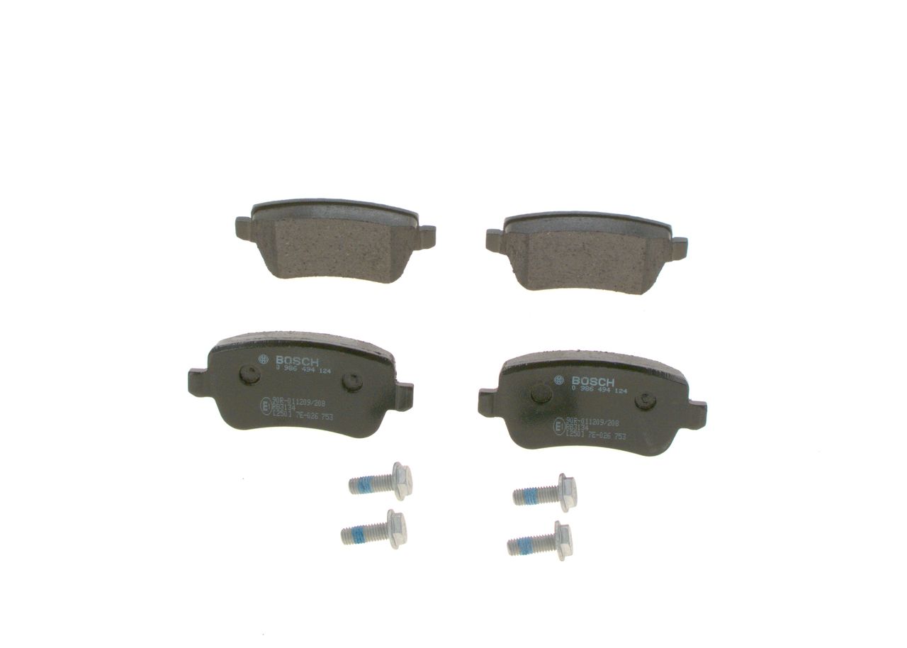BOSCH 0 986 494 124 - Bremsbelagsatz, Scheibenbremse