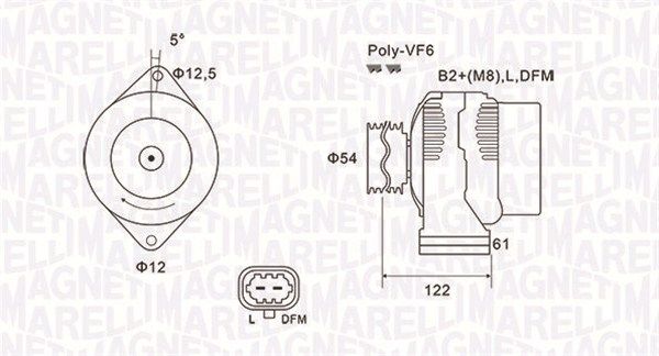 MAGNETI MARELLI 063732005010 - Generator