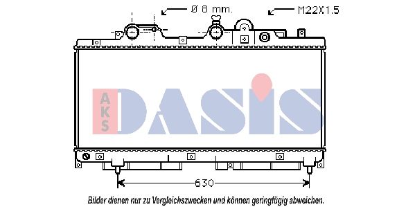 AKS DASIS 081220N - Kühler, Motorkühlung