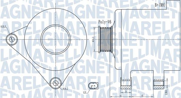 MAGNETI MARELLI 063732091010 - Generator