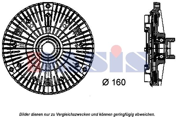 AKS DASIS 058013N - Kupplung, Kühlerlüfter