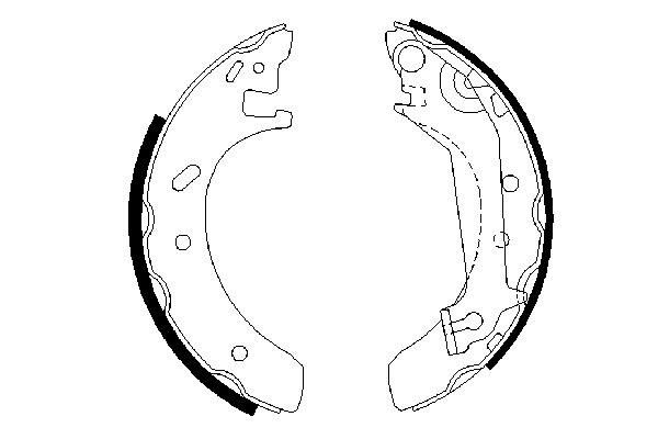 BOSCH 0 986 487 523 - Bremsbackensatz