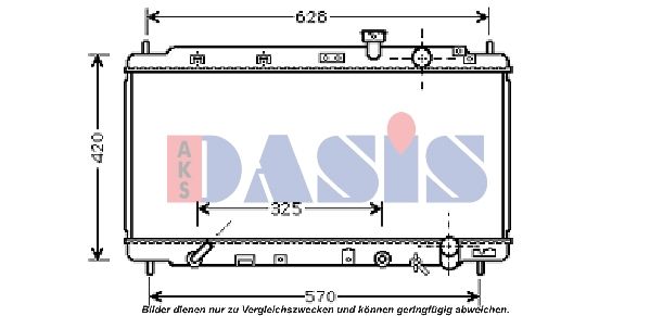 AKS DASIS 100035N - Kühler, Motorkühlung