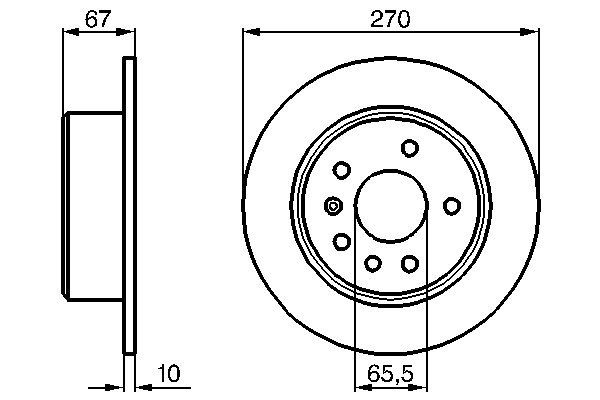 BOSCH 0 986 478 267 - Bremsscheibe