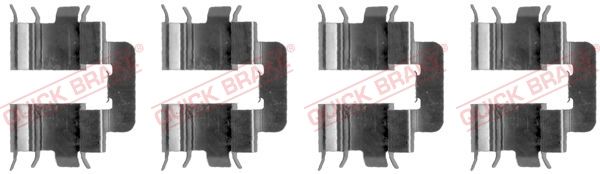 QUICK BRAKE 109-1277 - Zubehörsatz, Scheibenbremsbelag