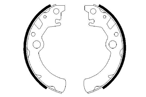 BOSCH 0 986 487 593 - Bremsbackensatz