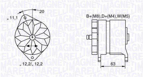 MAGNETI MARELLI 063534690480 - Generator