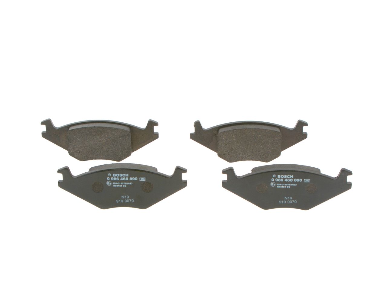 BOSCH 0 986 468 890 - Bremsbelagsatz, Scheibenbremse