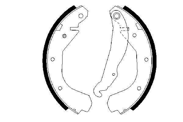 BOSCH 0 986 487 199 - Bremsbackensatz