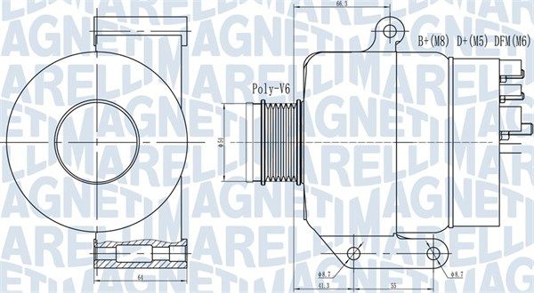 MAGNETI MARELLI 063731935010 - Generator