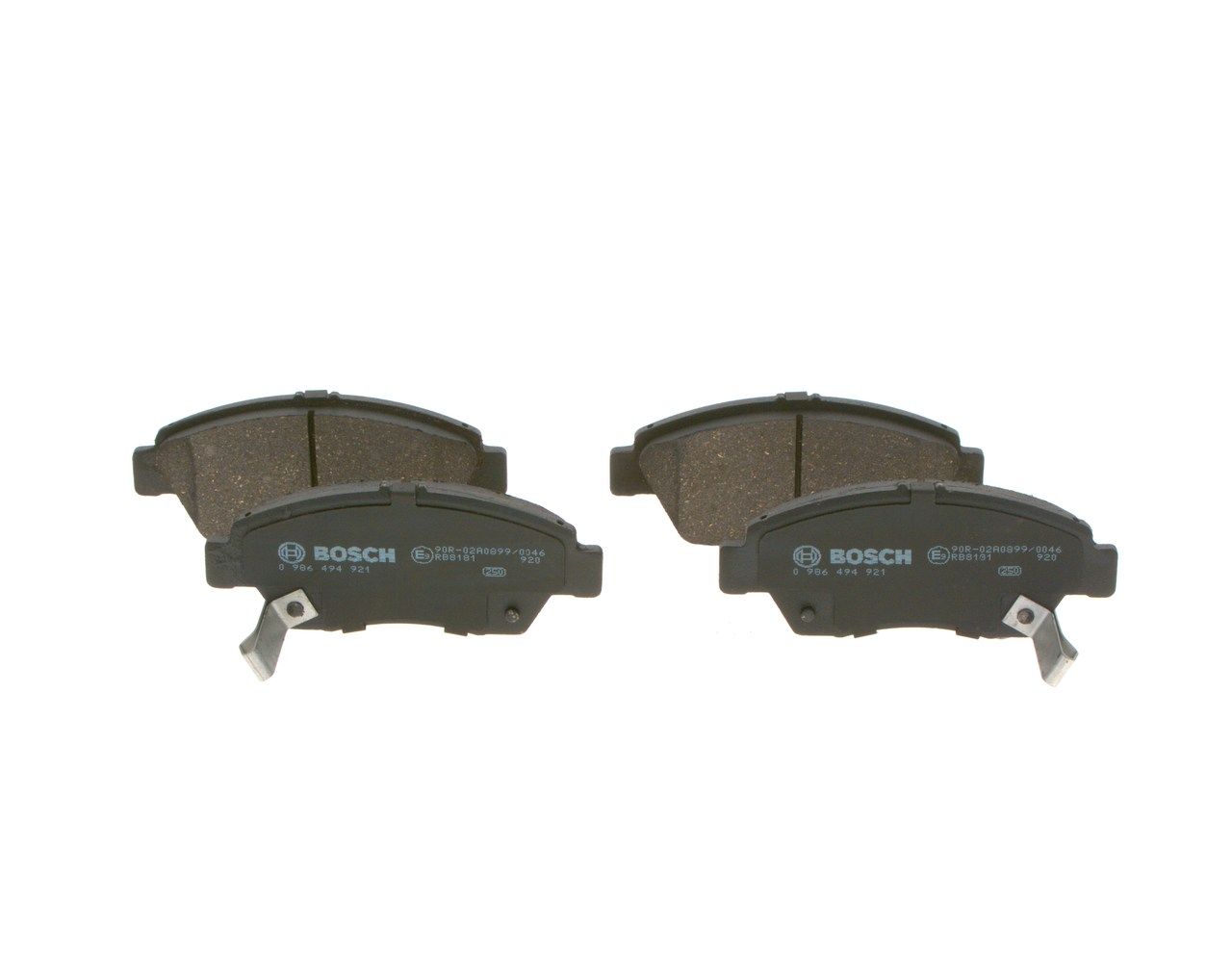 BOSCH 0 986 494 921 - Bremsbelagsatz, Scheibenbremse