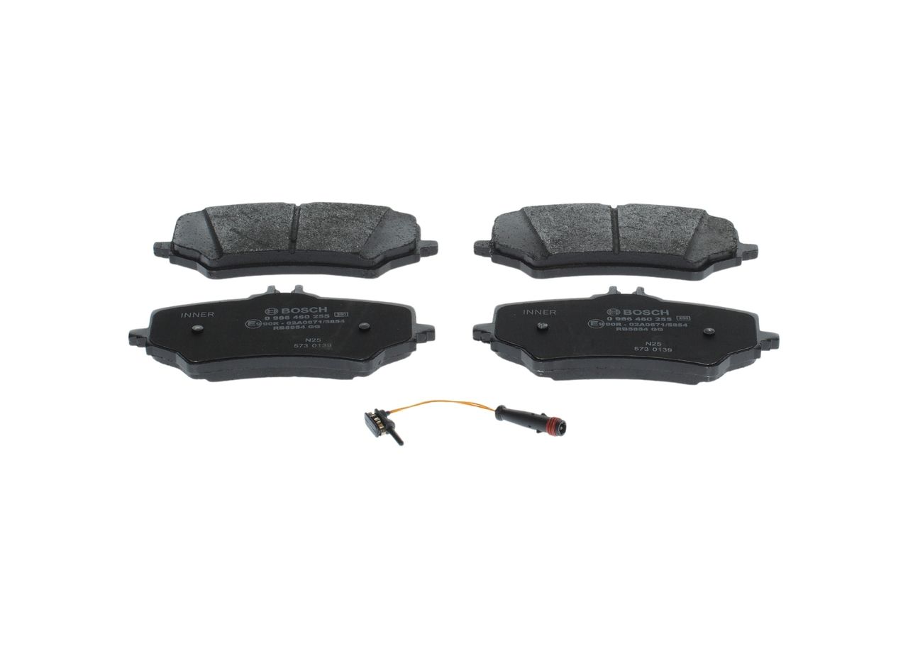 BOSCH 0 986 460 255 - Bremsbelagsatz, Scheibenbremse