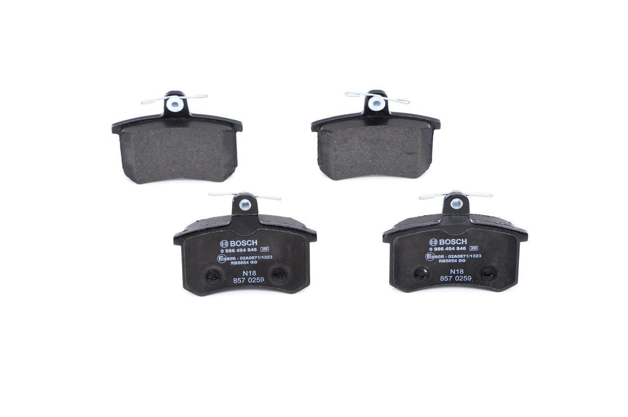 BOSCH 0 986 494 846 - Bremsbelagsatz, Scheibenbremse