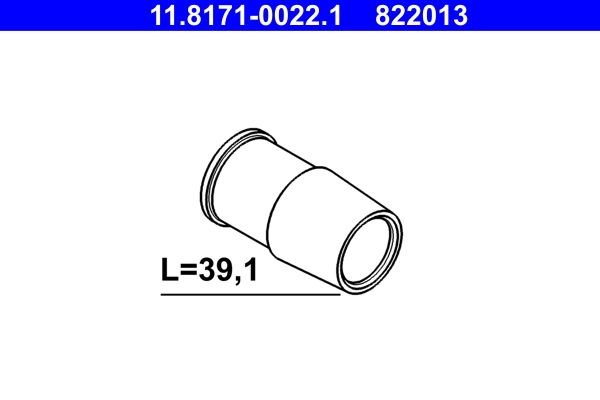 ATE 11.8171-0022.1 - Führungshülse, Bremssattel