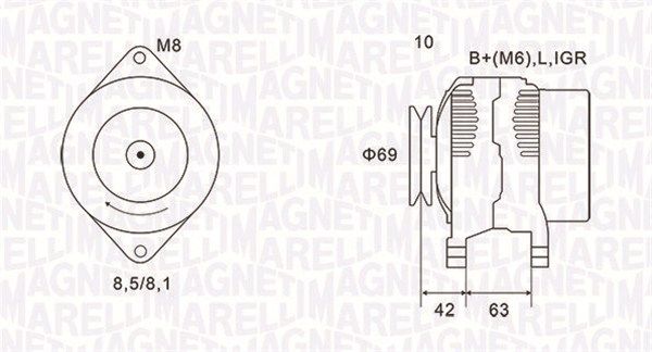 MAGNETI MARELLI 063731600010 - Generator