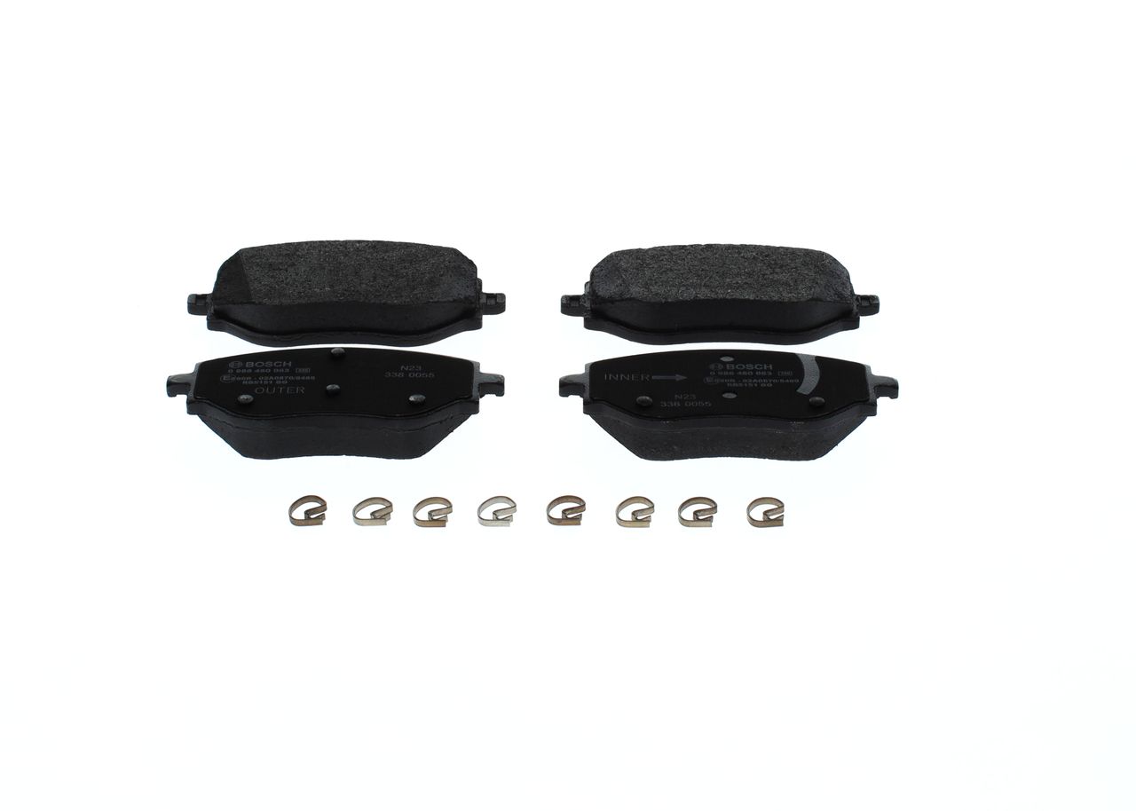 BOSCH 0 986 460 063 - Bremsbelagsatz, Scheibenbremse
