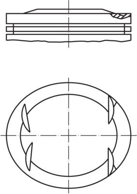 MAHLE 001 41 00 - Kolben
