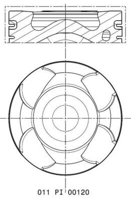 MAHLE 011 PI 00120 000 - Kolben