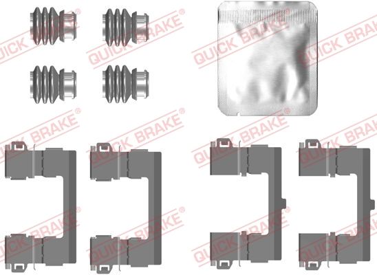 QUICK BRAKE 109-0112 - Zubehörsatz, Scheibenbremsbelag