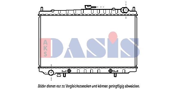 AKS DASIS 070043N - Kühler, Motorkühlung