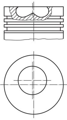 MAHLE 008 94 00 - Kolben