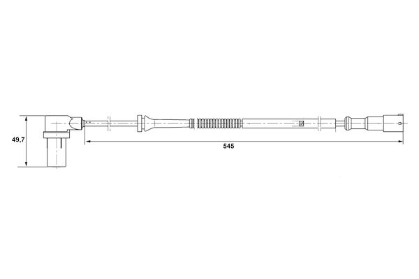 BOSCH 0 265 006 593 - Sensor, Raddrehzahl
