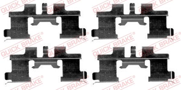 QUICK BRAKE 109-1677 - Zubehörsatz, Scheibenbremsbelag