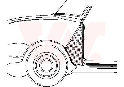 VAN WEZEL 0201.53 - Kotflügel