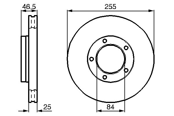 BOSCH 0 986 478 452 - Bremsscheibe