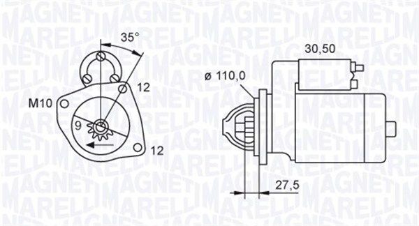 MAGNETI MARELLI 063721118010 - Starter