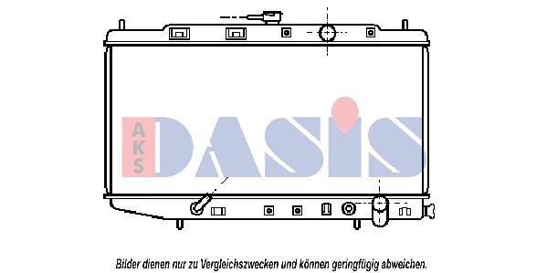 AKS DASIS 100880N - Kühler, Motorkühlung
