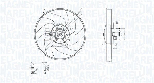 MAGNETI MARELLI 069422756010 - Lüfter, Motorkühlung