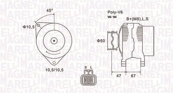 MAGNETI MARELLI 063731790010 - Generator