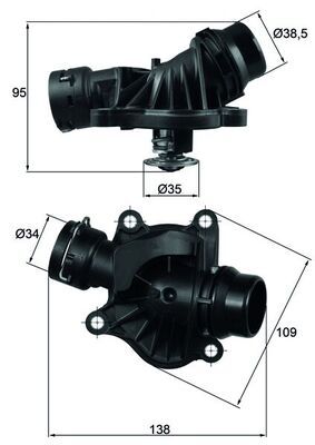 MAHLE TI 234 88 - Thermostat, Kühlmittel