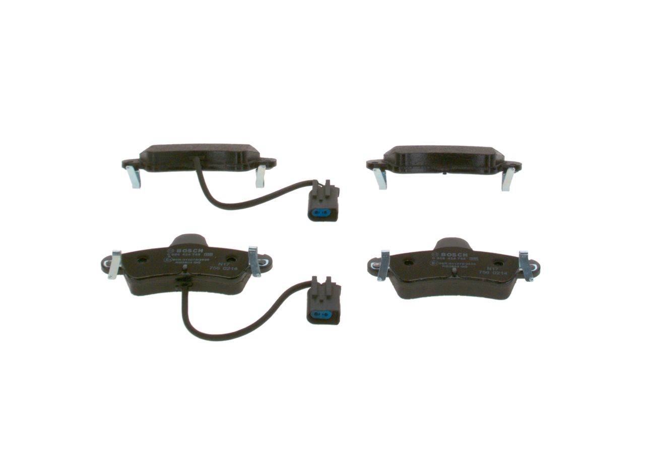 BOSCH 0 986 424 745 - Bremsbelagsatz, Scheibenbremse