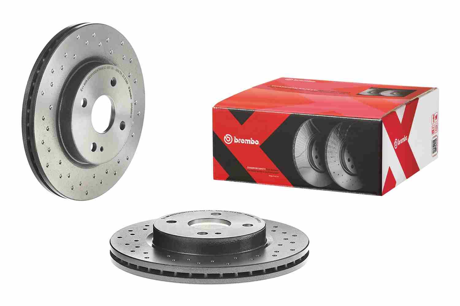 BREMBO 09.A968.1X - Bremsscheibe