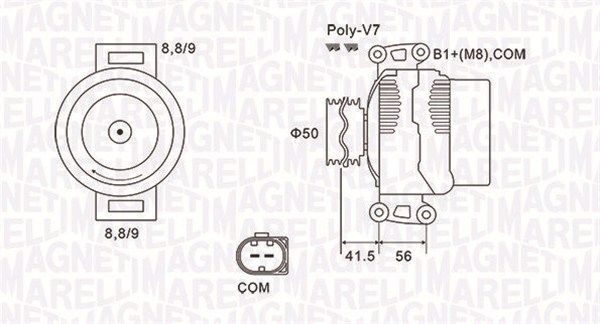 MAGNETI MARELLI 063732108010 - Generator