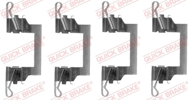 QUICK BRAKE 109-1614 - Zubehörsatz, Scheibenbremsbelag