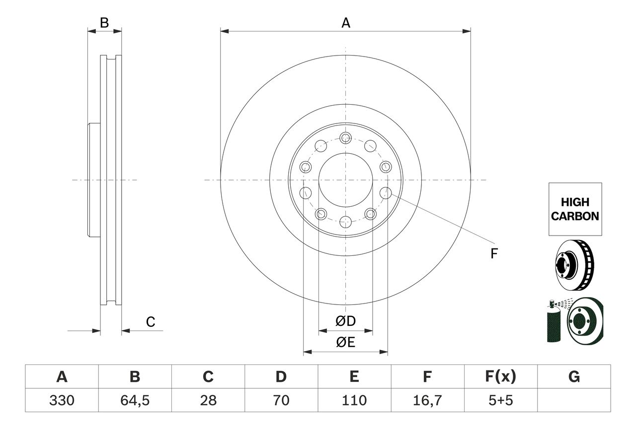BOSCH 0 986 479 E88 - Bremsscheibe