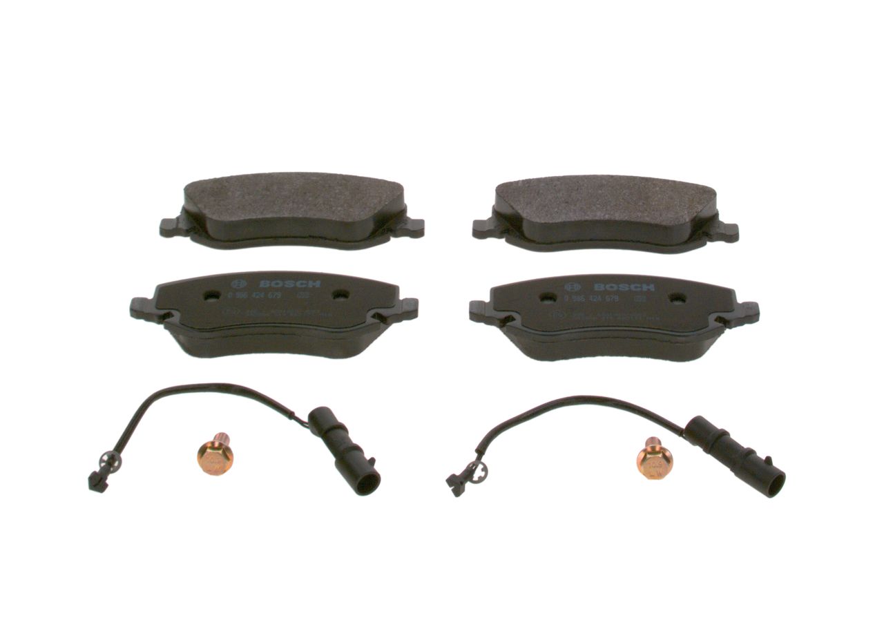 BOSCH 0 986 424 679 - Bremsbelagsatz, Scheibenbremse