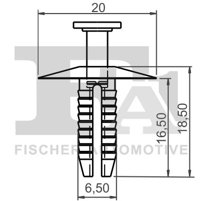 FA1 10-20006.10 - Clip, Zier-/Schutzleiste