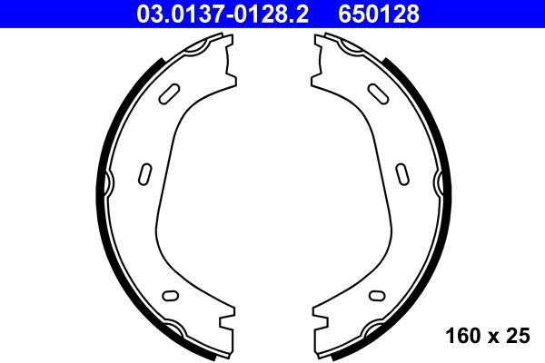 ATE 03.0137-0128.2 - Bremsbackensatz, Feststellbremse