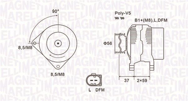MAGNETI MARELLI 063731541010 - Generator