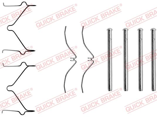 QUICK BRAKE 109-1124 - Zubehörsatz, Scheibenbremsbelag