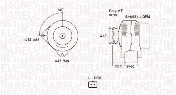MAGNETI MARELLI 063731814010 - Generator