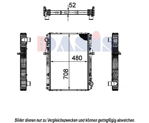 AKS DASIS 070156N - Kühler, Motorkühlung